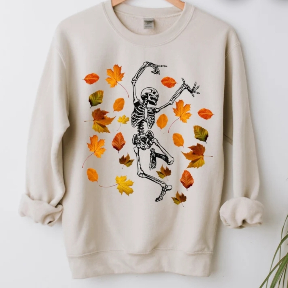 Women's Fall Skeleton Long Sleeve Sweatshirt. - NWOT - Picture 3 of 3